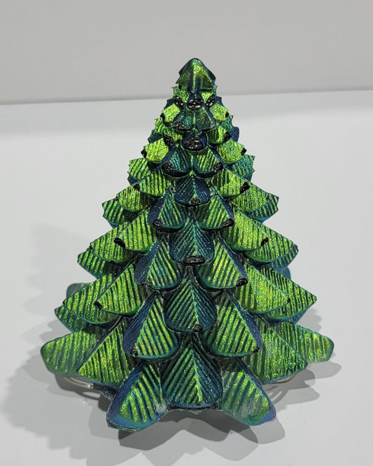 Light up Green Christmas Tree Figurine