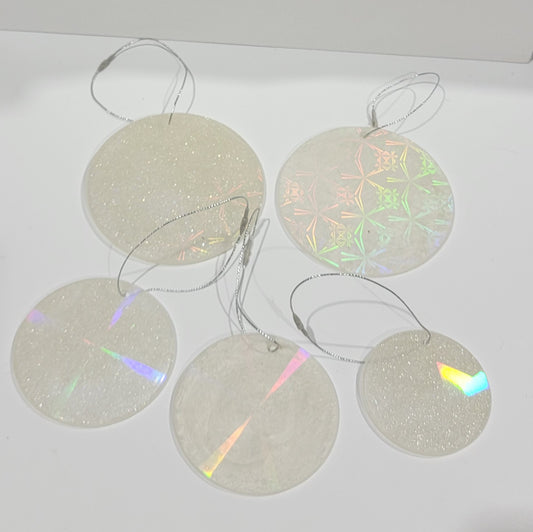 Holographic Christmas Ornaments