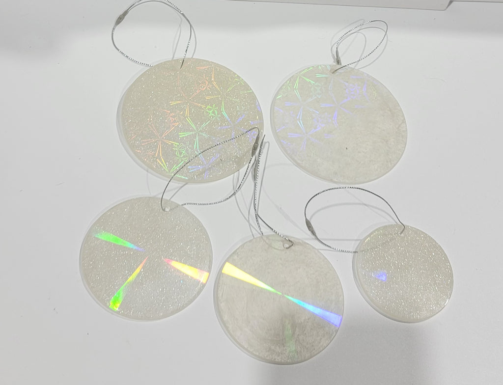 Holographic Christmas Ornaments (Set of 6)