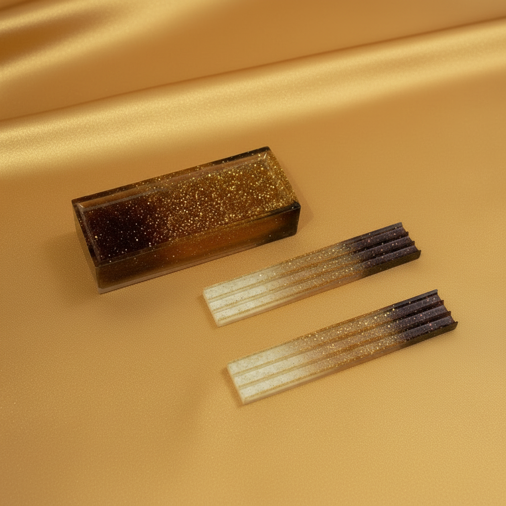 Domino's Orange with Glitter Box and Trays