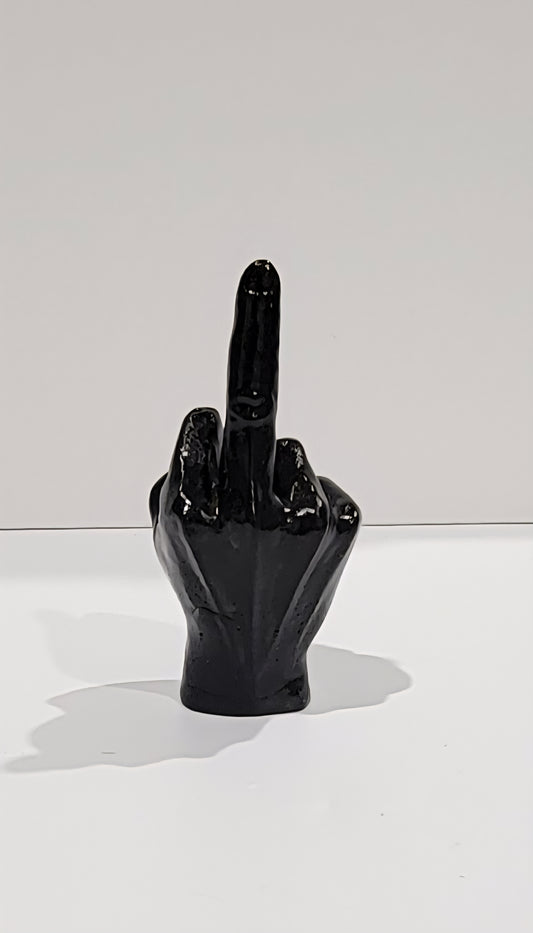 Black Middle Finger figurine