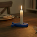 Ocean Blue Fish Candle Holder