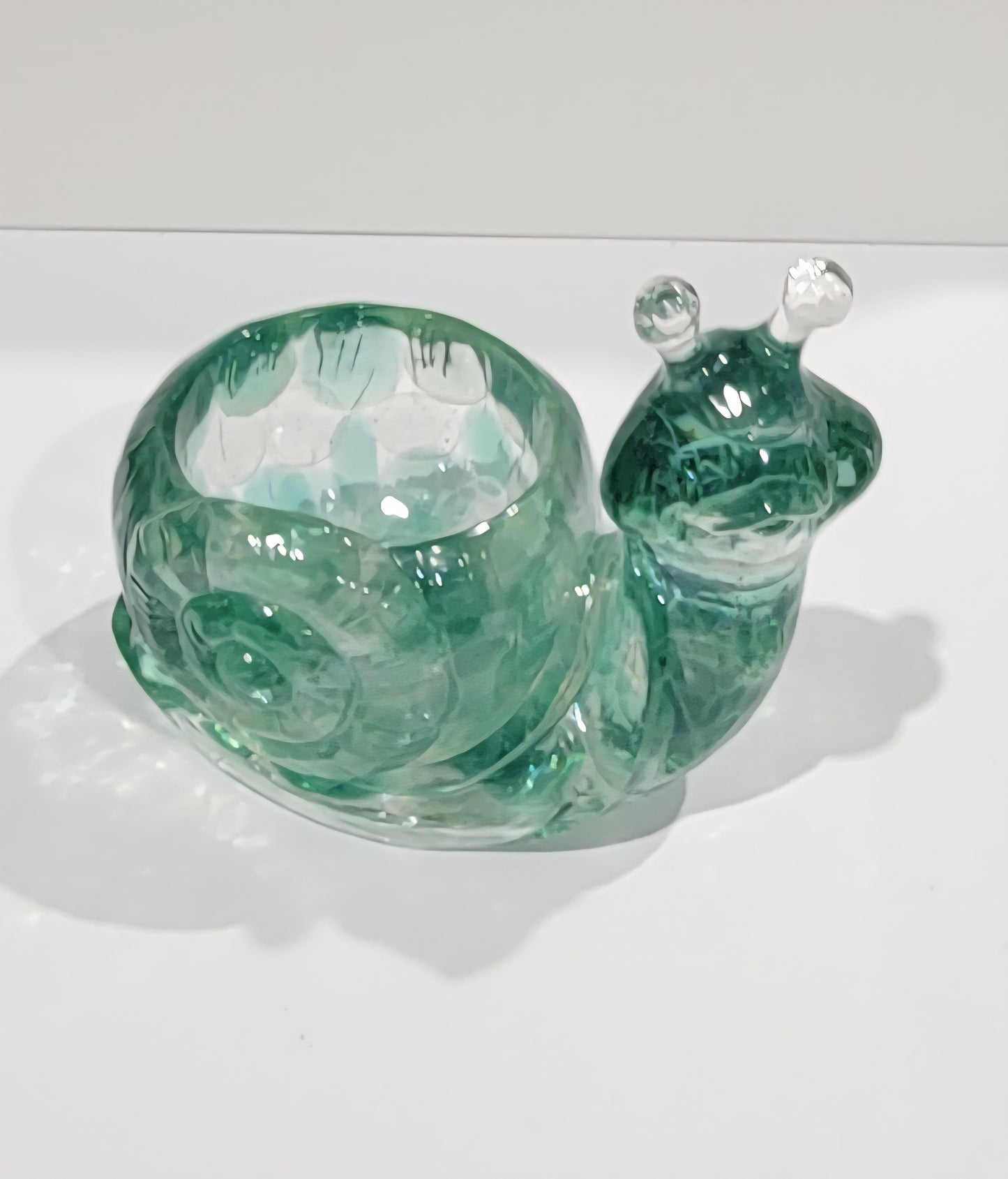 Adorable Green Snail Planter for Small Plants