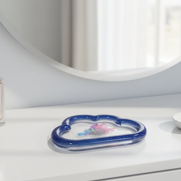 Cloud‑Shaped Resin Trinket Dish