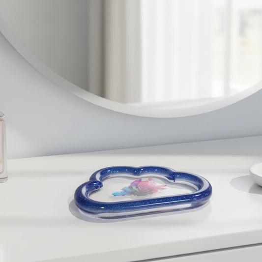 Cloud‑Shaped Resin Trinket Dish