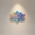 Rainbow Lotus Flower Wall Hanging