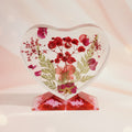 Red Heart Keepsake with Flowers (SOLD)