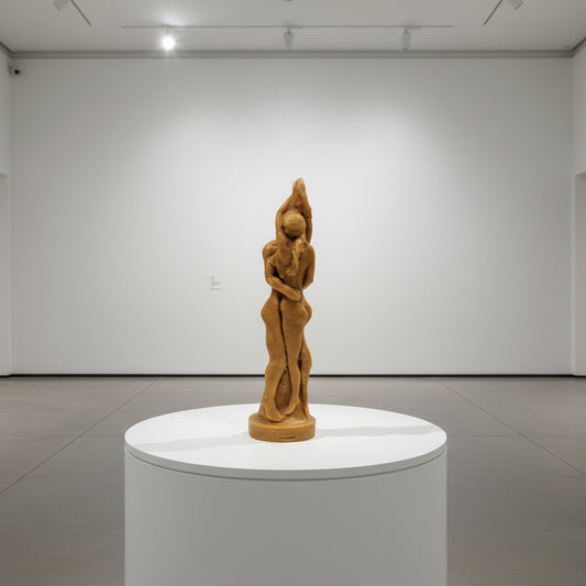 Intertwined Man and Woman Candle