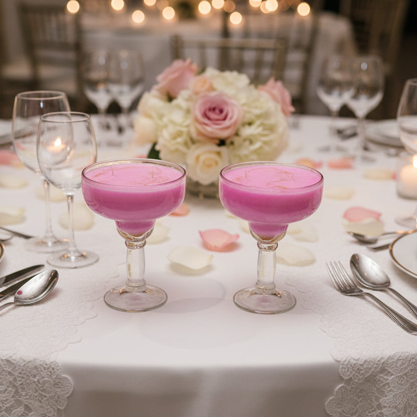 Pair of Scented Pink Goblets