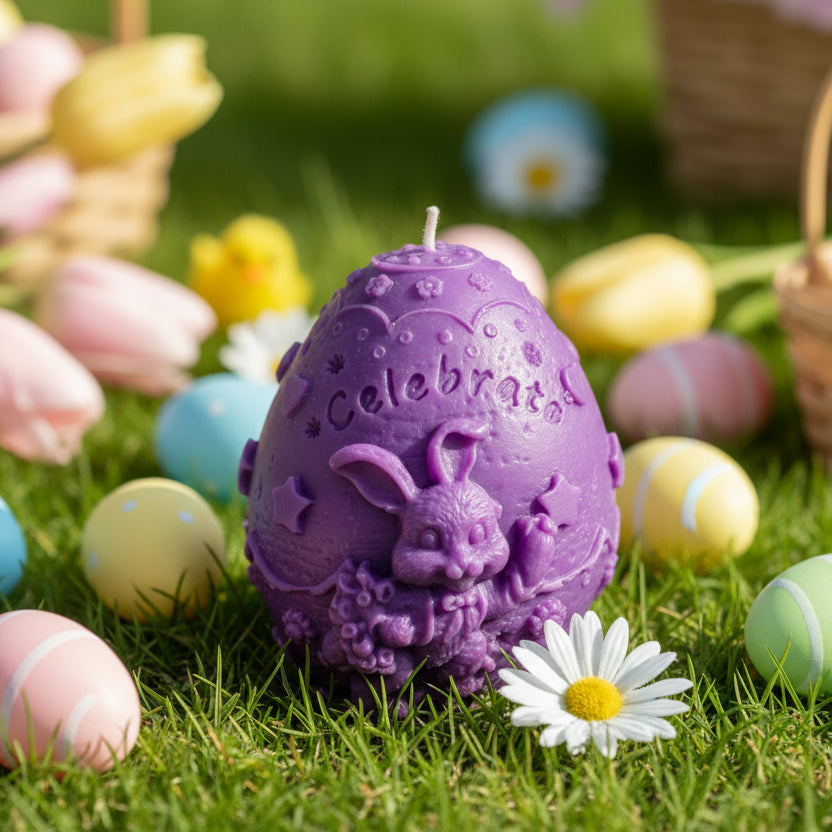 Scented Purple Decorative Easter Egg