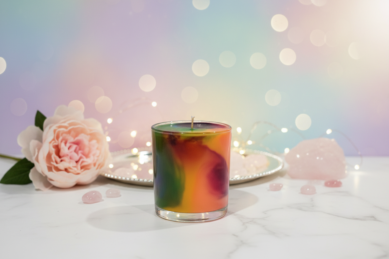 11oz Rainbow Container Candle