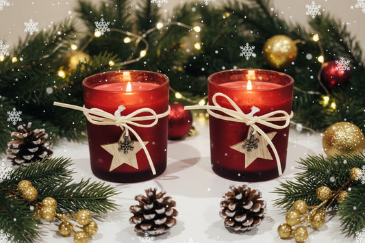 7oz Red Scented Christmas Container Candle