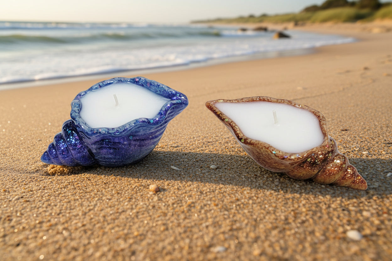 Set of Scented Shell Candles