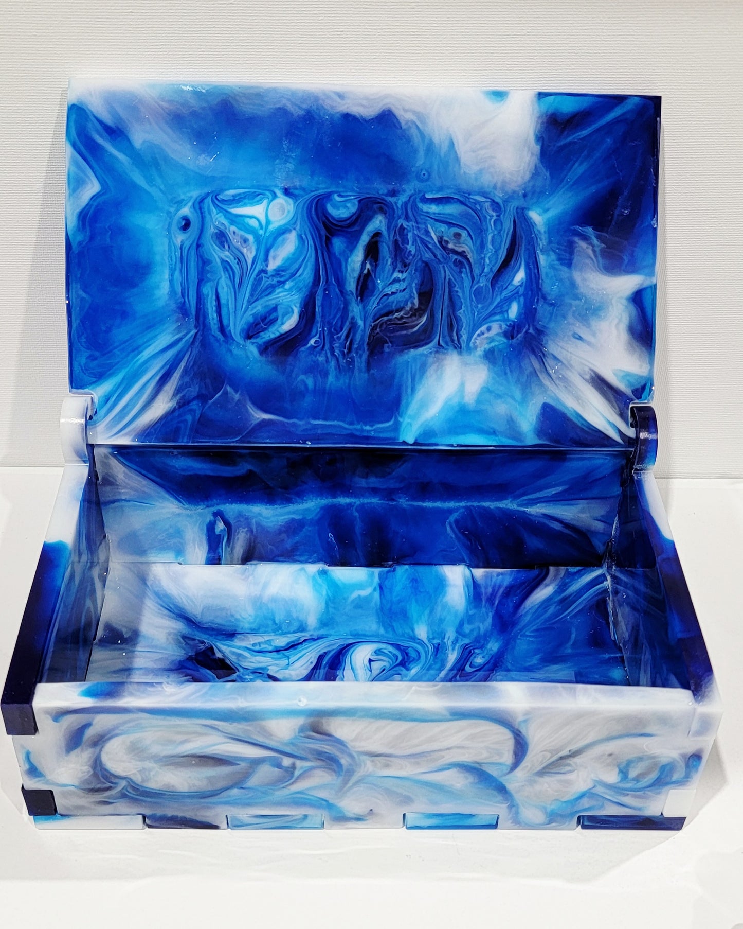 Blue Skull Box with Nun Image in Skull