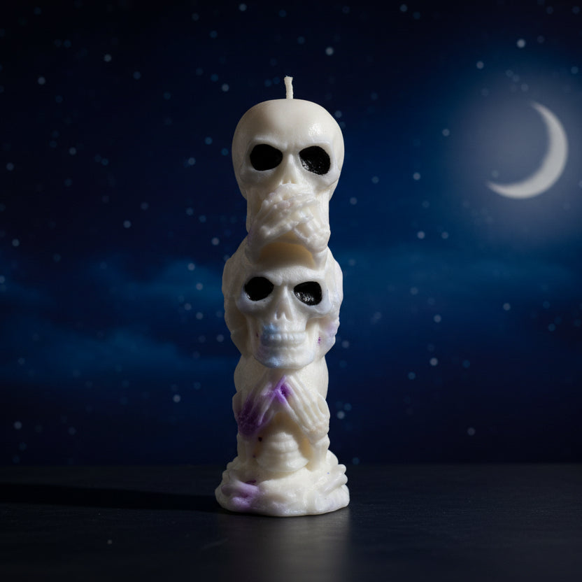 Skeleton Totem Candle