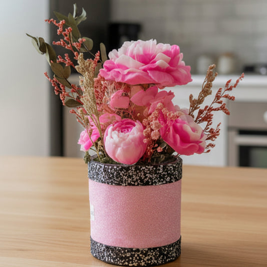 Floral Wax Melt Bouquet – Pink & White