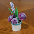 Violet & Azure Floral Wax Melt Arrangement