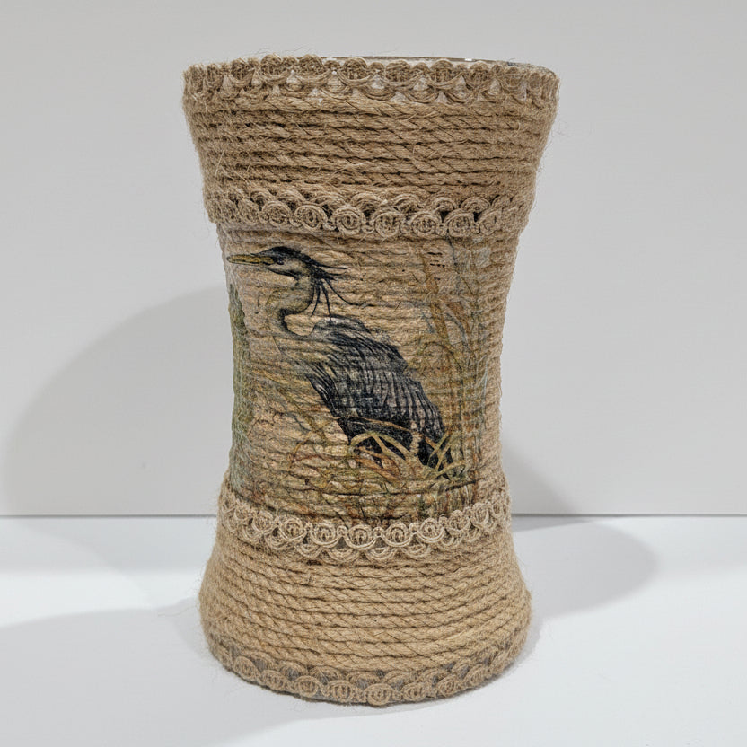 Handcrafted‑Style Jute Macramé Vase