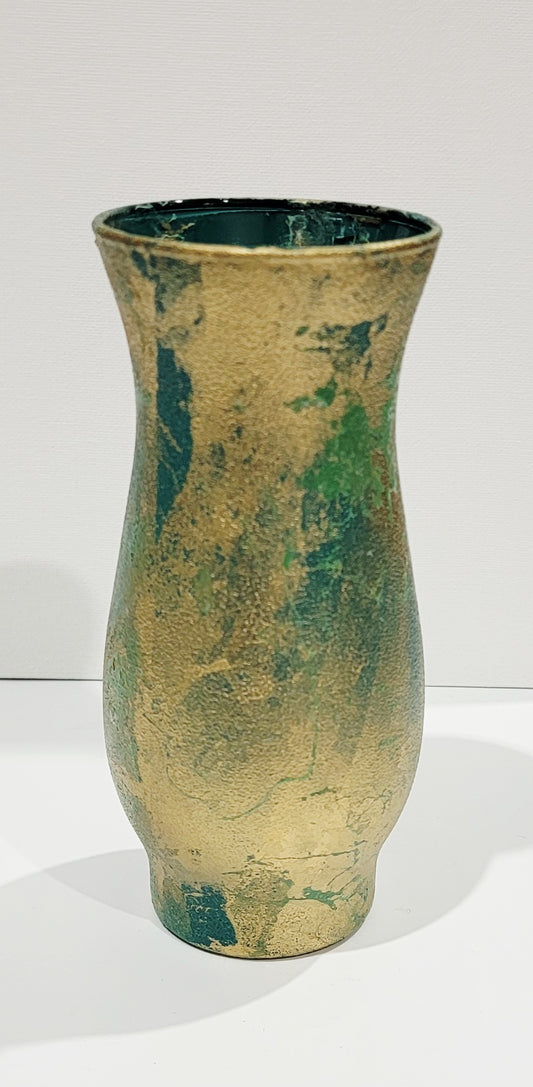 Small Painted Glass Vase