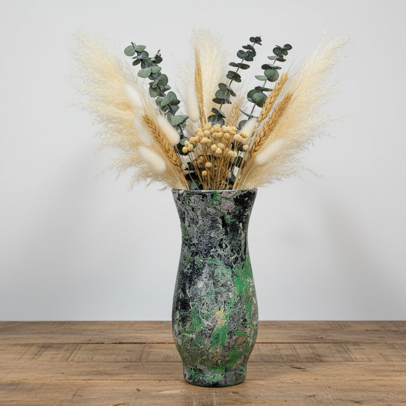 Small Modern Painted Glass Vase