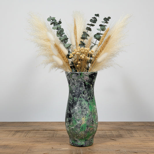 Small Modern Painted Glass Vase