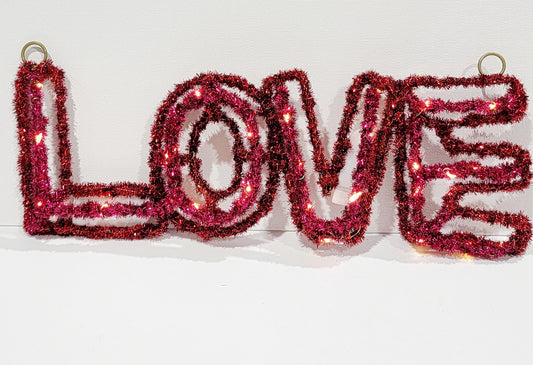 Light up Hanging Love Sign