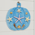Coastal Autumn Shell Pumpkin Accent Decor