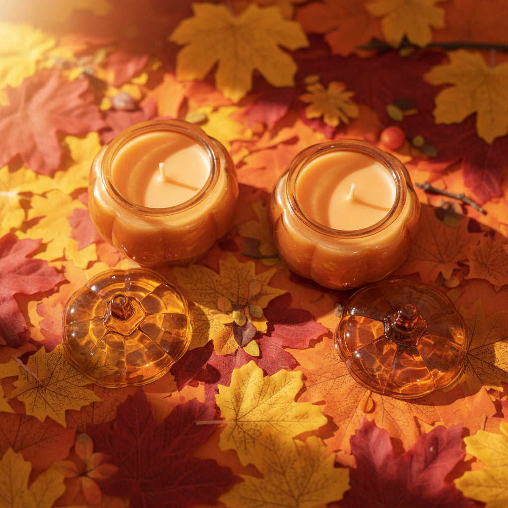Pumpkin Spice Scented Candle – Compact 6 oz Home Fragrance
