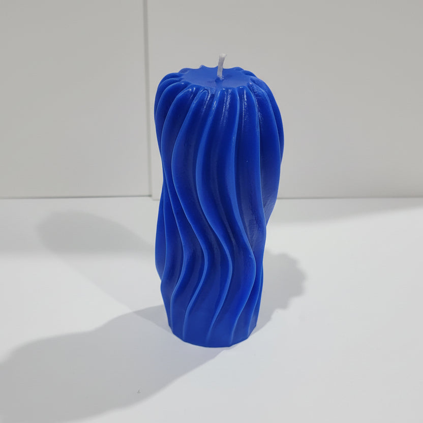 Blue Wave Pillar Scented Candle