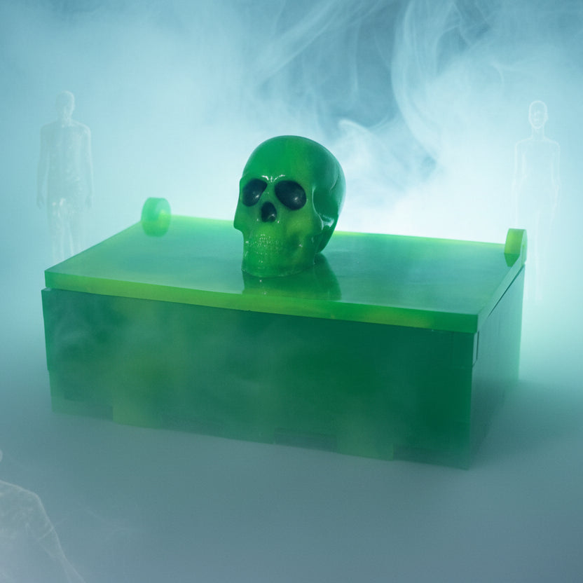 Toxic Green Skull Box