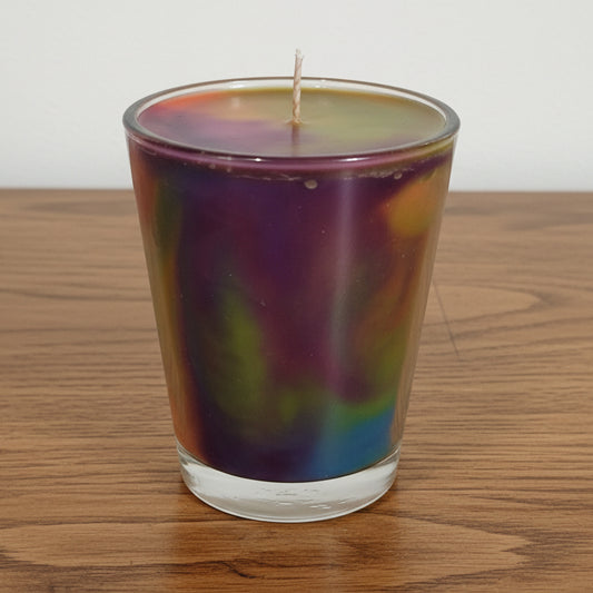 24oz Rainbow Multi Color Candle