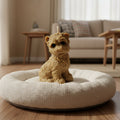 Beige Terrier Sculptural Candle