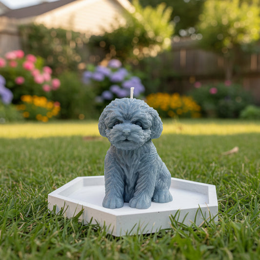 Puppy Sculptural Candle