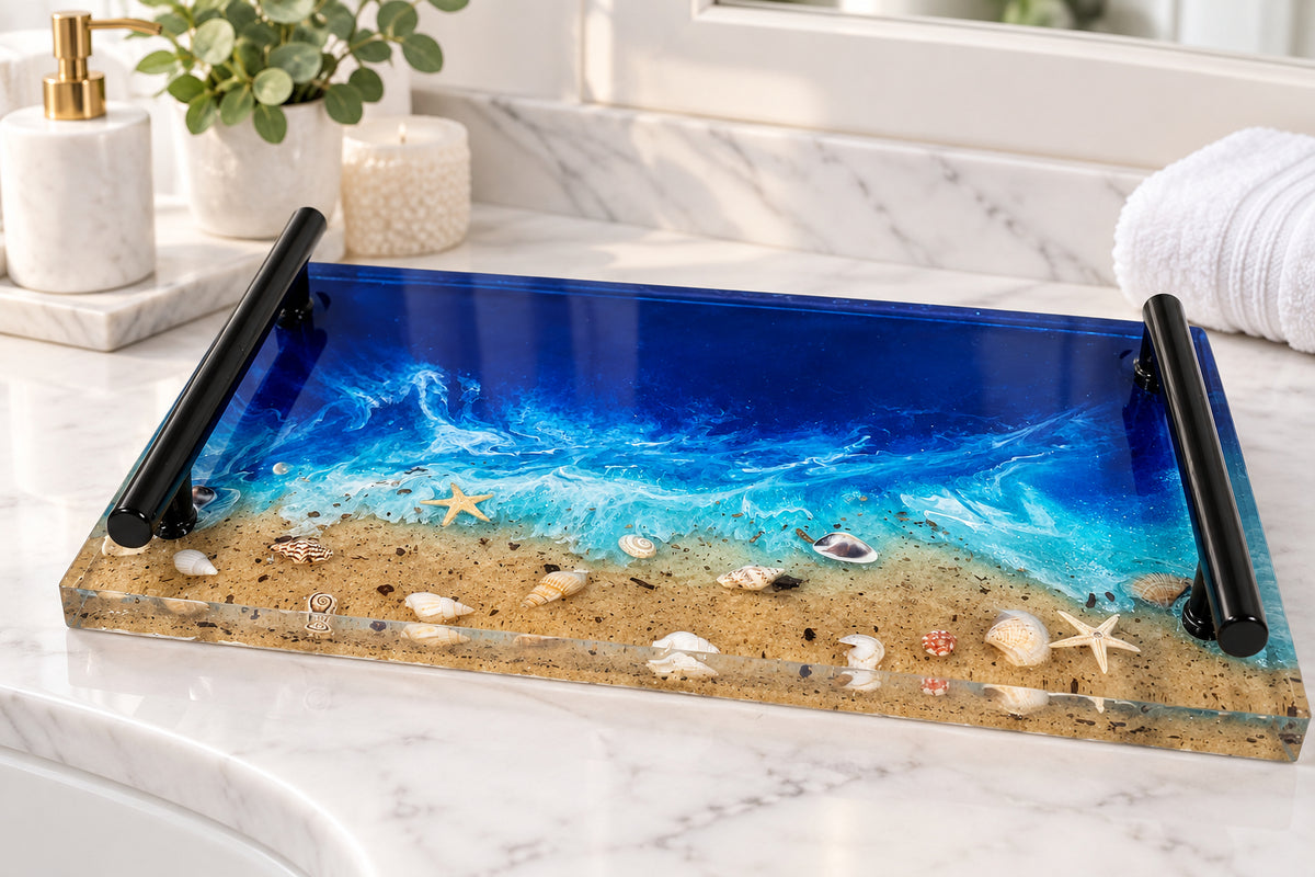 Beach Scene Decorative Tray