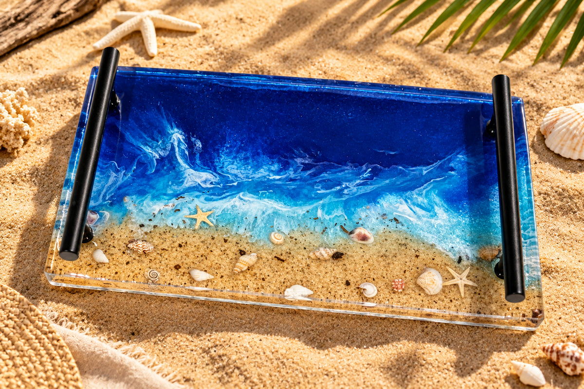 Beach Scene Decorative Tray