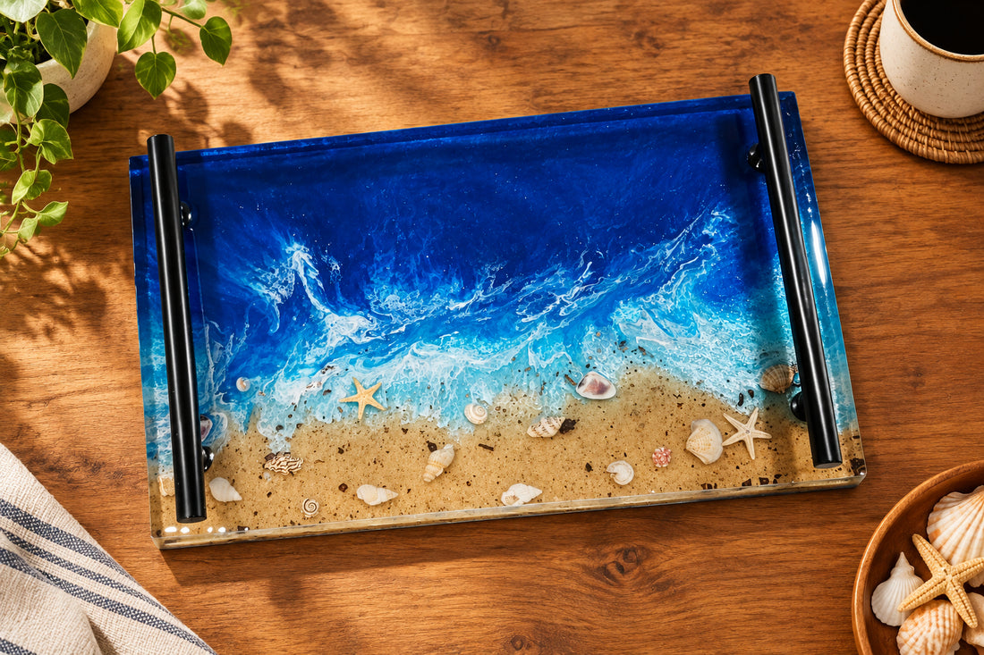 Beach Scene Decorative Tray