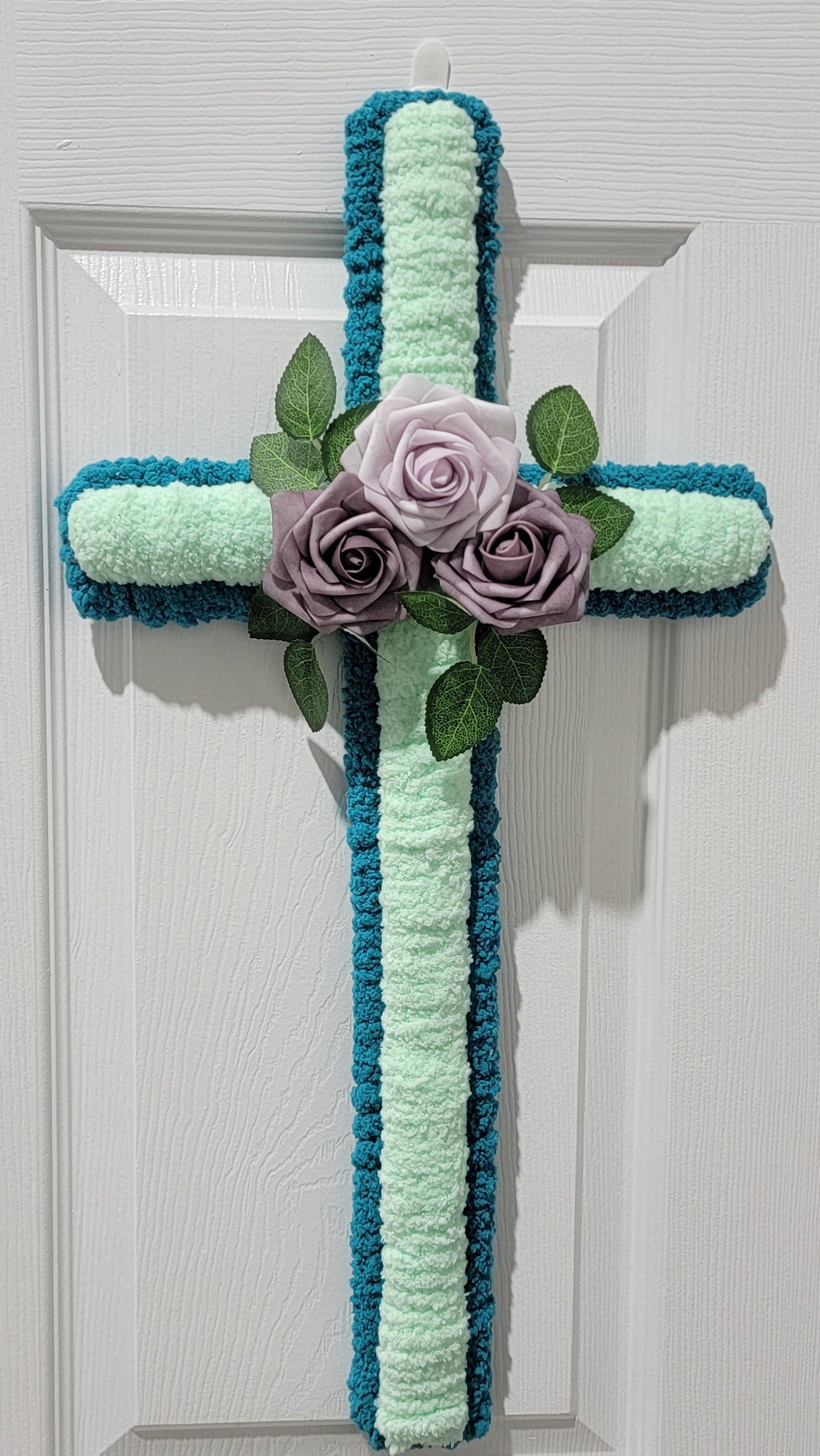 Green Easter Cross