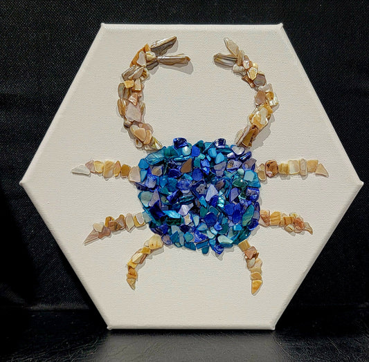 Coastal Crab Artwork – Beach‑Inspired Wall Piece