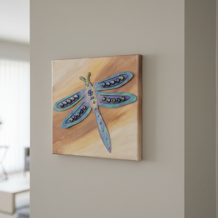 Handcrafted Dragonfly Art