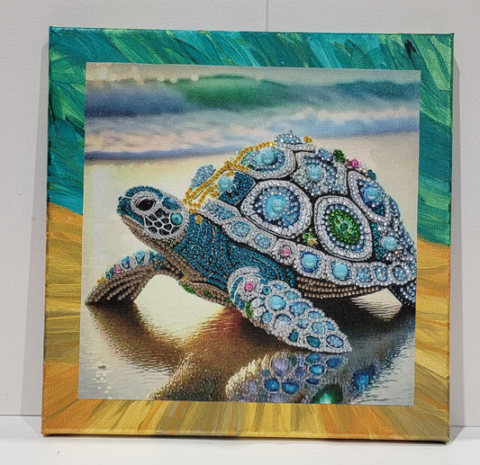 Coastal Turtle Diamond Art Painting