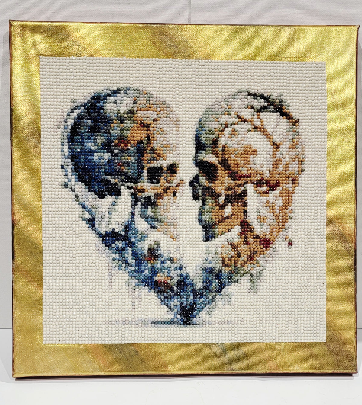 Gothic Skulls Heart Diamond Art