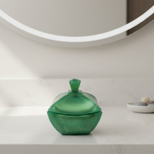 Elegant Green Jewelry Dish