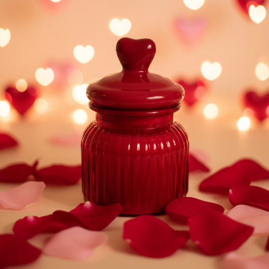 16oz Red Heart Scented Candle