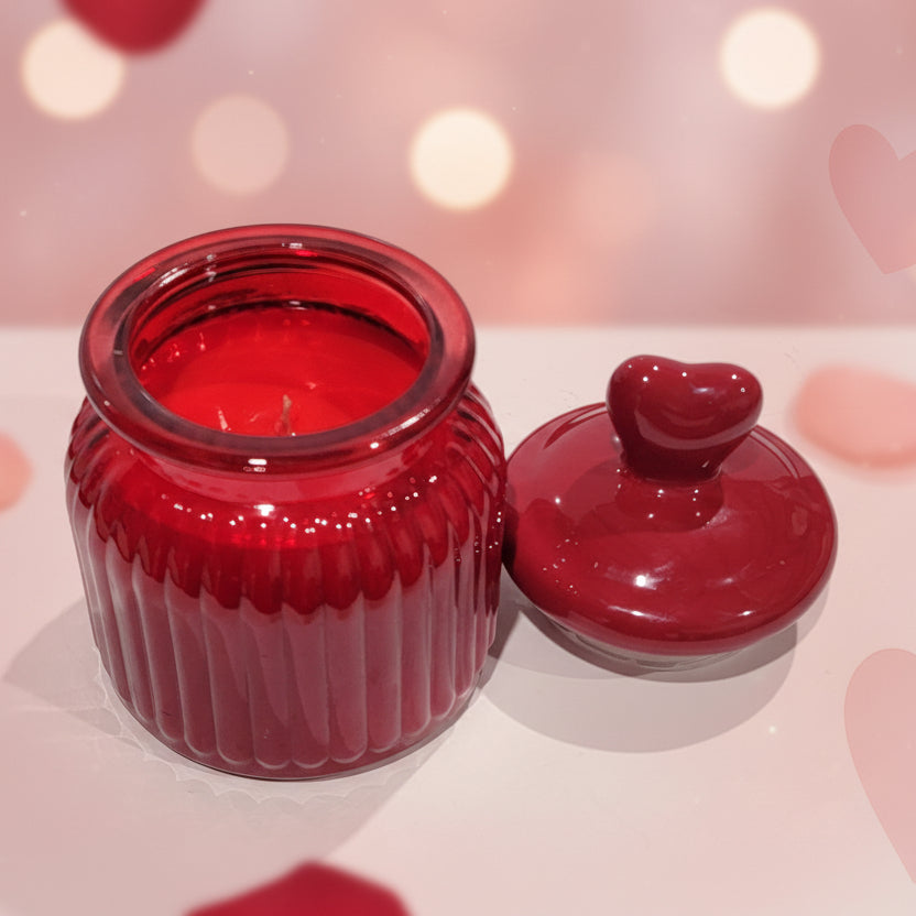 16oz Red Heart Scented Candle
