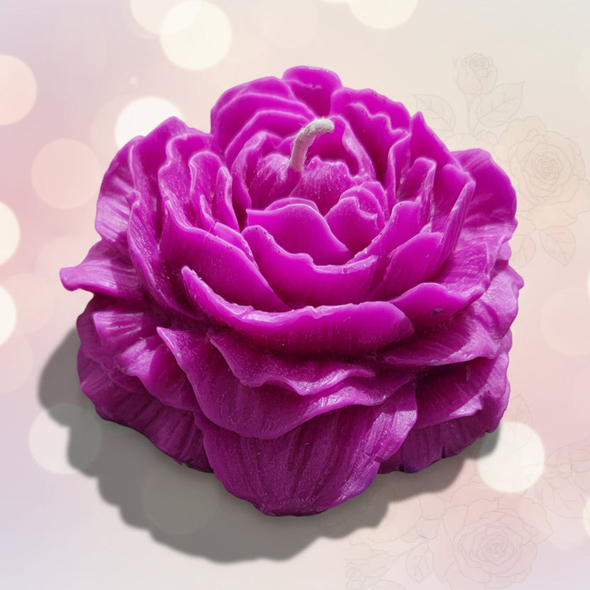 Purple Flower Scented Candle