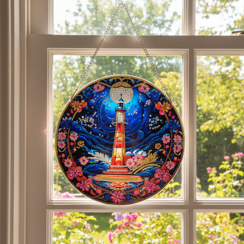 Nautical Lighthouse Window Hanger