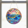Welcome Turtle Window Decor