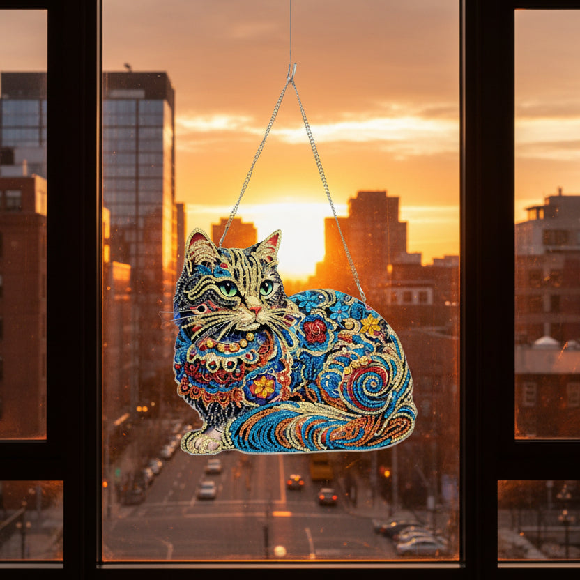 Sunlit Cat Window Hanger