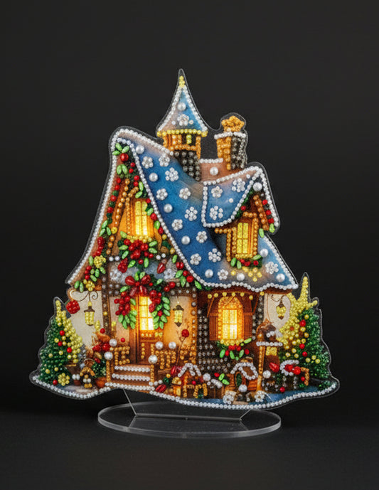 Christmas Cottage Diamond Art Stand