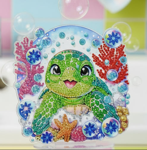Bubbly Turtle Diamond Art Stand